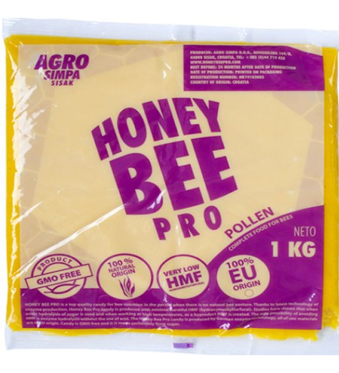 Допълващ фураж за пчели с полен "Honey bee pro" 1 кг.