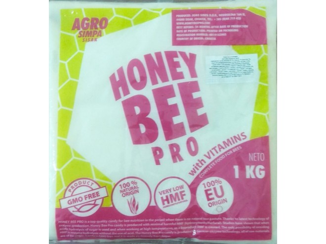 Допълващ фураж за пчели с витамини "Honey bee pro" 1 кг. | pchelarkj.com
